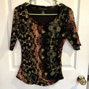 Grace Elements flattering top in beautiful fall colors